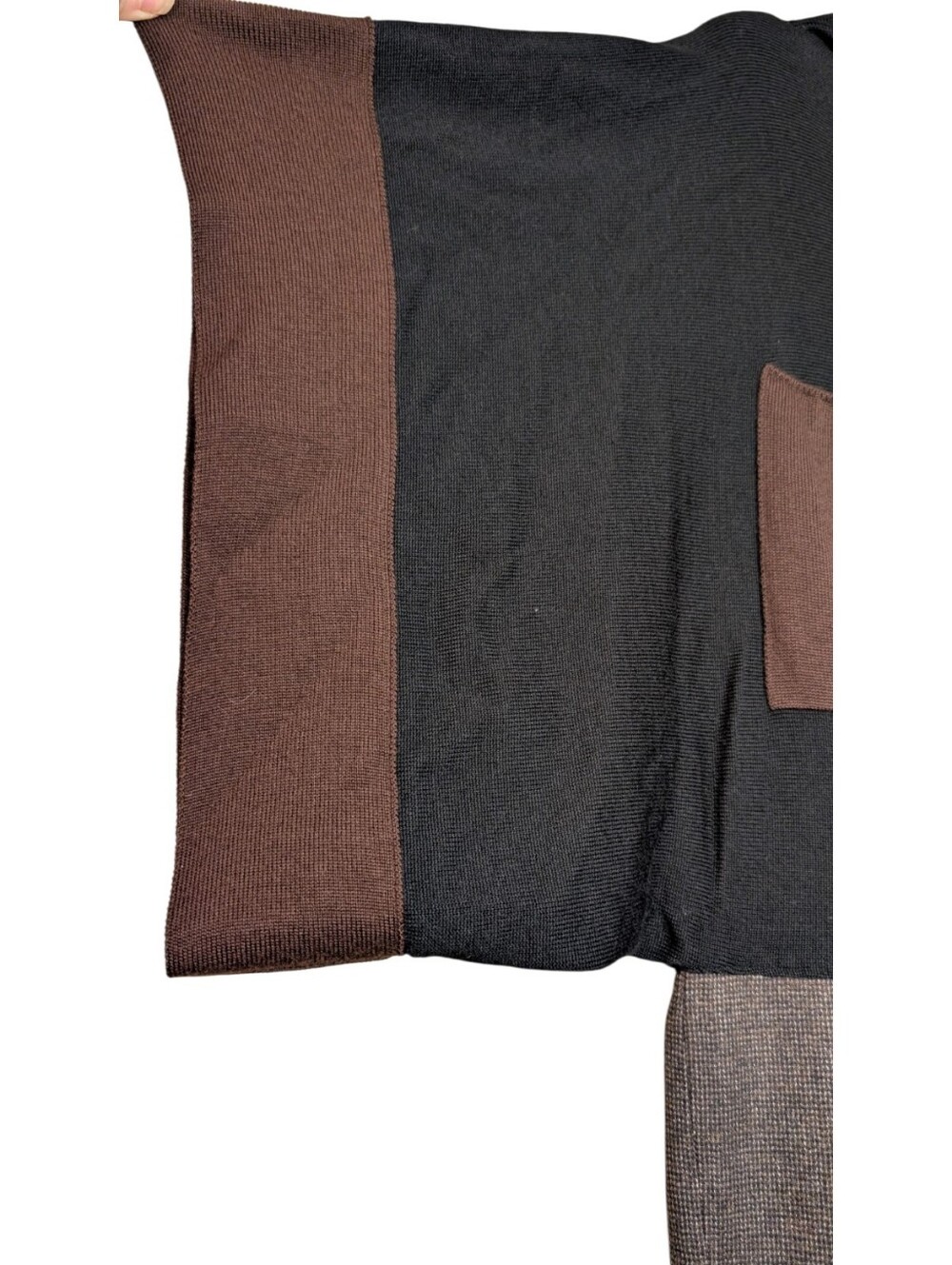 Pier Antonio Gaspari cowl Asymmetric Tunic Dress Wool Blend 42 Italy lagonlook - Picture 7 of 8